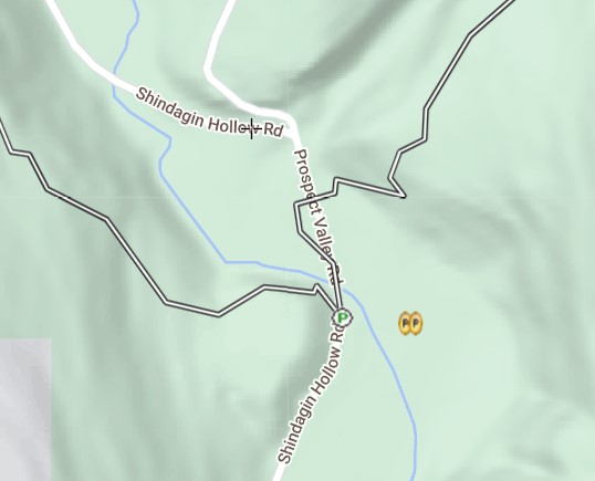 Finger Lakes Trail crossing Shindagin Hollow Rd